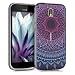 Produktbild kwmobile Hülle für Nokia 1 - TPU Silikon Backcover Case Handy Schutzhülle - Cover klar Indische Sonne Design Blau Pink Transparent