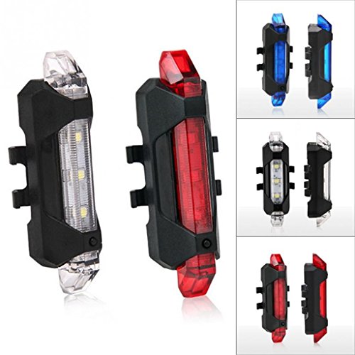 LED-Fahrradrückleuchte USB Aufladbare Fahrrad Hinten Nacht Sicherheitslicht Radfahren - 5