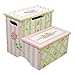 Teamson Girls Step Stool with Storage- Crackled Rose Room Collection