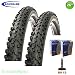 Produktbild 01022613SKDV 2 x Schwalbe Black Jack K-Guard 26 x 2.10 - 54-559 Decke + Schläuche DV13 Ventil