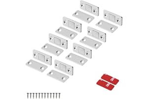 Aimants d'armoire Mousike Loquet de porte magnétique pour fermeture tiroir Fermeture de placard de porte coulissante d'armoires de cuisine (8paquets)
