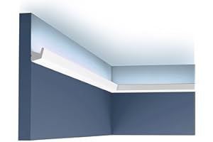 Cornice Moulding Orac Decor CX189 AXXENT Decorative Moulding for indirect Lighting Crown Moulding Contemporary Design White 2 m