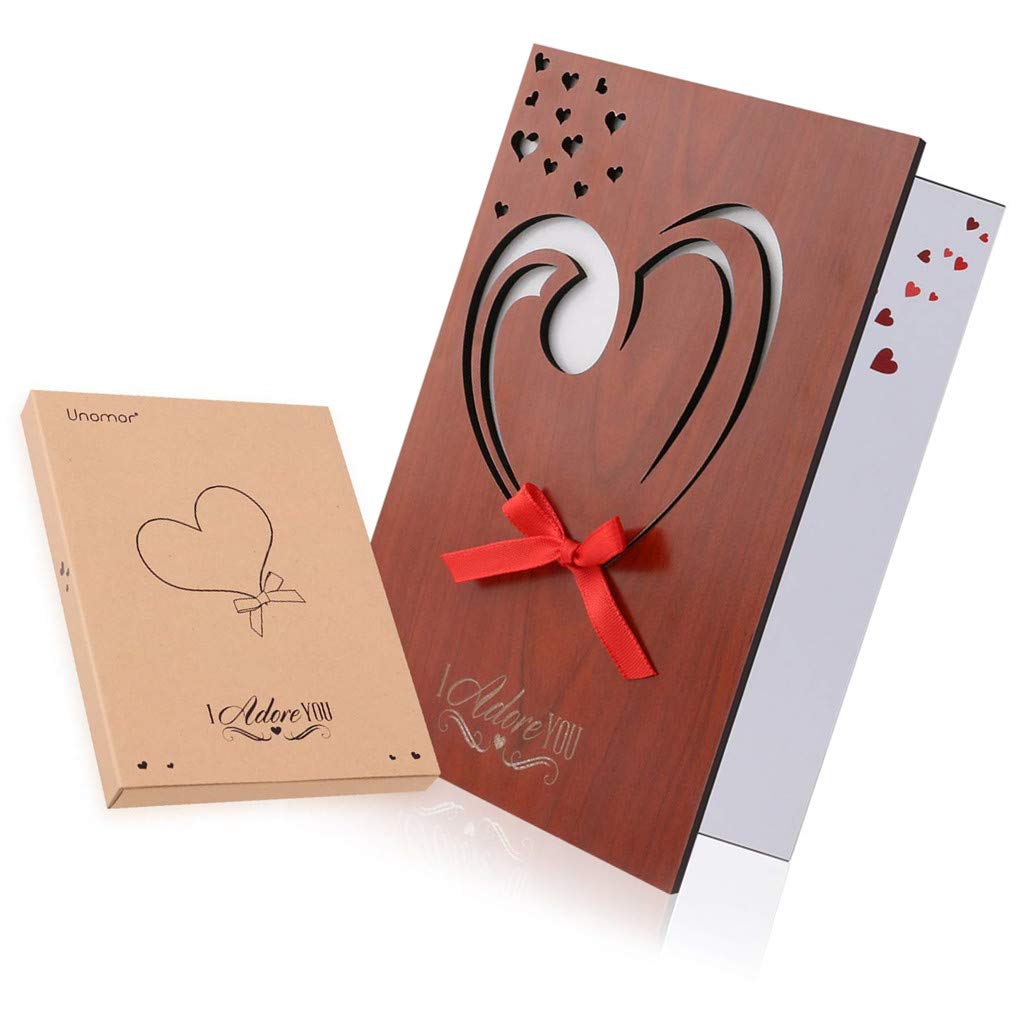 Biglietto Dauguri Fatto A Mano In Finto Legno Per Anniversario Festa Della Mamma Compleanno Matrimonio Con Confezione Regalo Giochi Legno