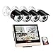 Produktbild ANRAN POE Überwachungskamera System Set, 1080P 4 Channels 12inch LCD-Videogerät DVR-Ausrüstungen w/ 4PCS 2.0 Megapixel Netz PoE CCTV-Kugel-Kamera 3.6mm Linse im Freien IP66 1TB Innenfestplatte