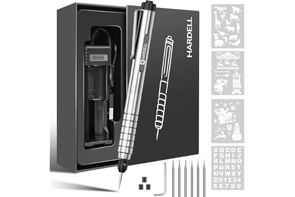 Stylo de gravure électrique pour artistes et bricoleurs, gravure plus de 60 surfaces, micro machine de gravure sans fil pour bijoux, verre, bois, pierre, métal