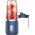 Fitto Portable Juicer Blender, 400 ml, Electric, For Milkshakes Smoothies, Travel Office Sports, Blue