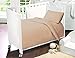 Love2Sleep COFFEE/ LATTE COT BED LUXURY EGYPTIAN COTTON COMPLETE BEDDING TODDLER SET: DUVET COVER , PILLOWCASE & FITTED SHEET