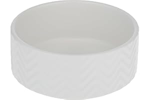 TRIXIE Comedero Cerámica. 0.9 l/ø 16 cm. Blanco