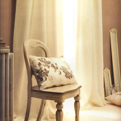 Faux Silk Cream 66x54 Eyelet Lined Curtains & Tiebacks Catherine Lansfield