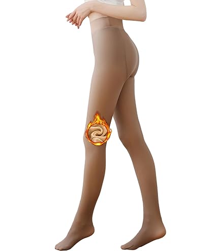 Collant Premaman In Pile - Termici, Trasparenti, Vita Alta Regolabile, Per Inverno, Comfort E Sostegno Durante La Gravidanza