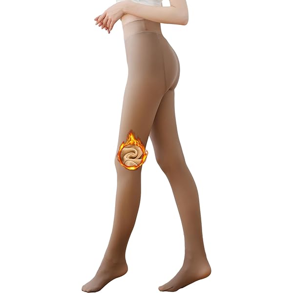 AMIYOYO Thermische panty voor dames, gevoerd, fleece, thermische panty, warme leggings, doorschijnend, hoge taille, dikke panty voor de winter, L AMIYOYO Thermische panty voor dames, gevoerd, fleece, thermische panty, warme leggings, doorschijnend, hoge taille, dikke panty voor de winter, L