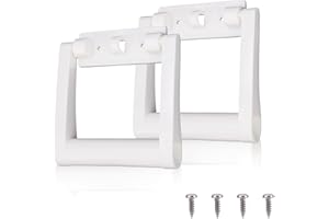 Fukaisu 2uds Asa Repuesto Plástico para Neveras 25-72 QT, Asas Repuesto Piezas con Tornillos Kit Reparación Hielera Compatible con Igloo Nevera Rectangular Accesorios (Blanco)