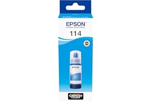 Epson EcoTank 114 Cyan Genuine Ink Bottle, 70ml