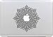 Produktbild Macbook Sticker , Stillshine Removable Schwarz Kreativ Macbook Sticker Aufkleber Skin Laptop Vinyl Decal Sticker Abziehbild Abziehbilder (Datura)