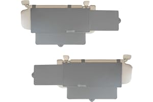 Car Visor Sunshade, WANPOOL Car Visor Anti-glare Sunshade Extender for Front Seat Driver and Passenger - 2 Pieces (Gray)