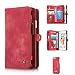 Produktbild LOOKAY iPhone 6/6S Multifunktions PU Leder Handy Tasche Schutzhülle hülle und Geldbörse 2 in 1 - Rot