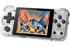 BULUHAHA Powkiddy Q90 Retro Game Console 64G, supporta 6000 giochi classici, console giochi sistema Linux open source, schermo IPS da 3 pollici, 1500mAh, Super Mini console di gioco portatile