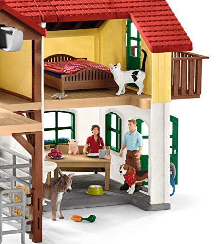 Schleich 42407 Bauernhaus mit Stall und Tieren, Bunt, Large - 6