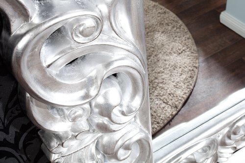 Riesiger Barock Spiegel VENICE silber antik 90x180cm - 5