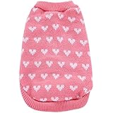 YZBear Haustier Hund Katze Pullover Hündchen T-Shirt Warme Herz Pullover Mantel Kleidung Apparel