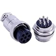 MEIRIYFA Cavo AV, presa aeronautica a 4 pin a RCA maschio AV, confezione da 2 pezzi M12 4 pin femmina a doppia 2 RCA femmina e DC 5,5 x 2,1 mm, cavo di prolunga impermeabile per auto backup telecamera