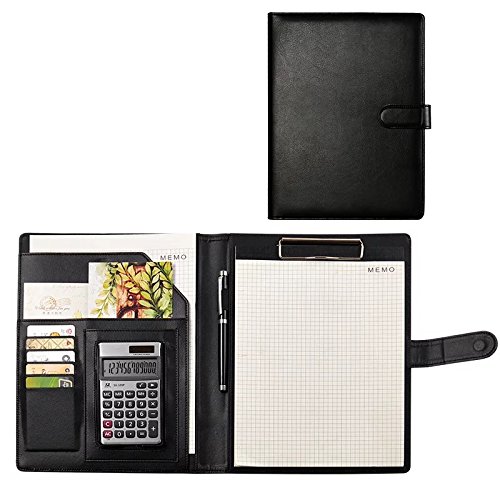 Oficina Negocio B5 Carpeta para Conferencia Cuadernos Documentos Clip Piel Universidad Papeler a Personal Portafolios Organizador Tarjeta Notebook con Calculadora Negra Oficina Negocio B5 Carpeta para Conferencia Cuadernos Documentos Clip Piel Universidad Papeler a Personal Portafolios Organizador Tarjeta Notebook con Calculadora Negra
