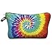 Women's Girls Make Up Bag Wash Bag Toiletry Cosmetics Wallet Pencil Pen Holder Organiser Pouch Case (L22 x H14 x W8 cm, TIE DYE)