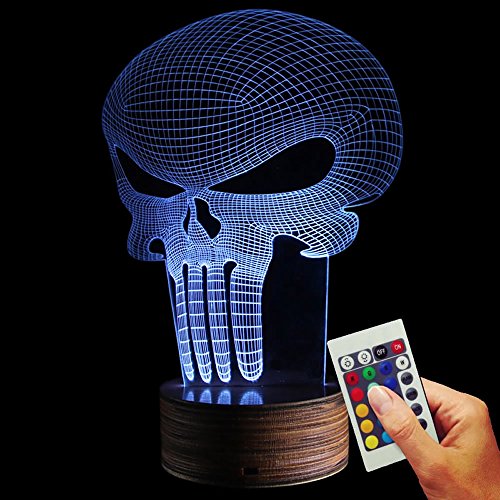 The-Punisher-Deko-lmpara-Logo-3d-de-discapacitados-Illusion