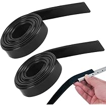 Kasanni 30 cm Tergivetro in Acciaio Inox, Tergivetro per Doccia, Tergipavimento Finestre, Spatole Lavavetri per Pulire e Asciuga Vetri, Piastrelle, Finestre, Bagno, Strumento di Pulizia Lame (Nero