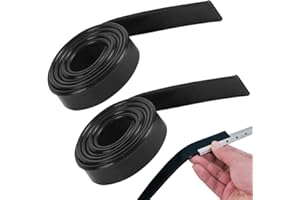 WeddHuis 2 piezas goma de repuesto para ventanas y cristales, limpiacristales de silicona, recortable y suave, ideal para limpia cristales y rasqueta limpiacristales (105 cm)