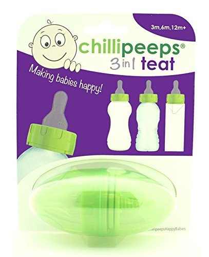 Chillipeeps 3in1 Teat, Age range 3m - 12m+, Green