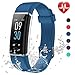 Produktbild Lintelek Fitness Armband,Fitness Tracker mit Pulsmesser 0,96 Zoll Farbdisplay Fitness Uhr Armband Uhr Schlafmonitor Aktivitätstracker 14 Trainingsmodi Vibrationsalarm GPS (Blau) MEHRWEG
