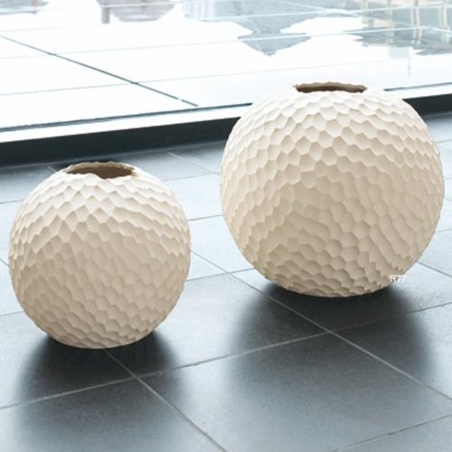 ASA 1339011 Vase Stein, 21 x 21 x 21 cm, weiß