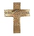 Produktbild Modernes Haussegen Wandkreuz - »Gott segne dieses Heim« aus Bronze, 13 x 11 cm, Ideales Geschenk zum Einzug in eine Wohnung oder Haus.