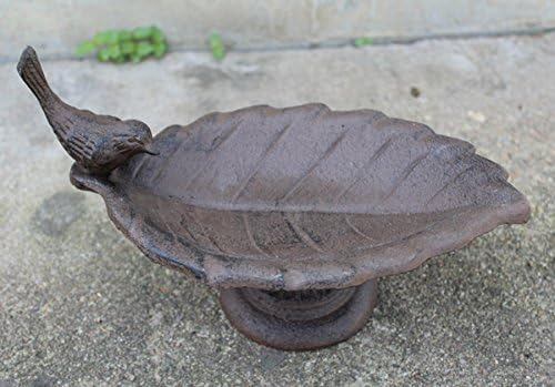 European cast iron leafy ashtray / bird pots ashtray / home, garden, decorative ornaments