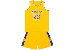 BSBUY Completo Basket Bambino, 2 Pezzi Senza Maniche Maglia Basket Bambino, Magliette e Pantaloncini da Basket, Completo Pallacanestro Ragazzo