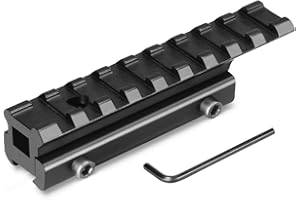 KEENZO Support de Rail, Queue d'aronde Picatinny Weaver Rail d'extension Adaptateur de Montage de Lunette de Visée Base de Profil Bas/Moyen/Haut Support de Montage