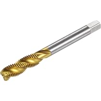 Taraud à Spirale 7/16-20 UNF 2B HSS M2 Revêtu Nitrure - Pour Trous Borgnes, Acier Inox, Aluminium - Longueur Filetage 25 Mm