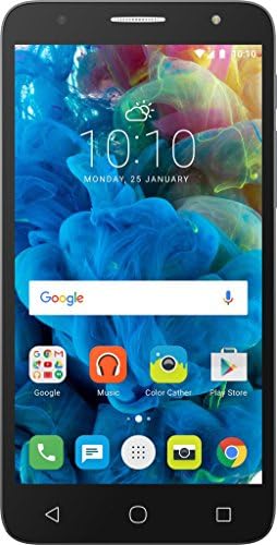 Alcatel Pop 4+, Sim-Free Android Smart Phone (Screen: 5.5 inches, Camera: 8MP, 16GB, Quad-Core 1.1GHz, 1.5GB RAM)