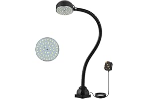 YOUTEMEI Work Light,10W Led Lamp, IP65 Water Proof Flexible Gooseneck Lamp 1100 Lumens for Lathe Milling, Drill Press, Industrial Lighting [Energy Class A+++]