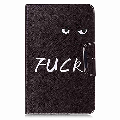 für Samsung Galaxy Tab A 10.1 Hülle Auge Fuck Muster,SKYXD [Auto Schlaf/Wach Funktion] PU Folio Klappbar Schutzhülle [Standfunktion/Brieftasche Kartenfach/Magnet] Klapphülle mit [Eule Handyanhänger + Eingabestift] 3 in 1 Zubehör Handy Tasche Etui for Samsung Galaxy Tab A 10.1 Zoll T580N T585N Bookstyle Flip Case Leather Cover With [Stylus and Dust Plug] - 2
