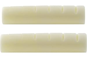 Musiclily Pro 43,99mm Capotasto in Osso per Chitarra Elettrica e Acustica Epiphone pre-2014, Avorio(2 Pezzi)