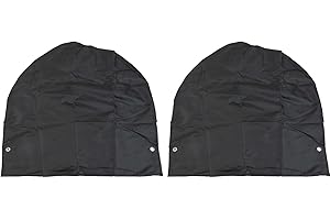 PUUPAA Heavy Duty Pack of 2 Wheel Covers, Suitable for RVs and Caravans, Protects Tyre from Environmental Damage, Fits 27–29 in (72.5 cm) Tyres, UV/Dust Protection