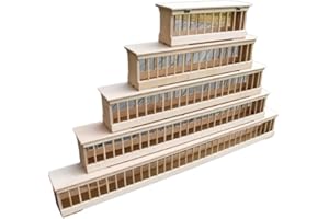 AGROHIT Wooden Feeding Trough for Chickens, Turkeys, Geese & Pigeons, Poultry Feed Trough with Hinged Lid to Prevent Dirty, Pigeon Trough, Pigeon Feeding Trough, 75 cm Wide