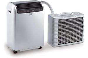 REMKO Lokales Raumklimagerät RKL 495 DC, silber (Split-Ausführung, Klimagerät für ca. 120m³, Kühlleistung 4,3 Kw, incl. Fernbedienung) 1616496