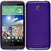 Produktbild PhoneNatic Case für HTC Desire 510 Hülle Silikon lila brushed + 2 Schutzfolien
