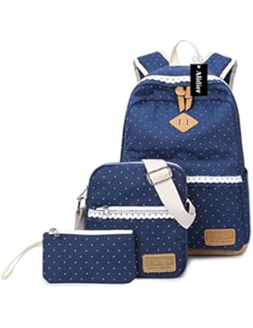 Alidier Neue Marke und Qualität Mode Maedchen Rucksack Schulranzen 3 Taschenset