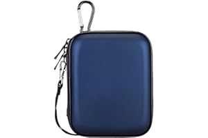 Lacdo External Hard Drive Carrying Case for Seagate Portable/Game Drive for PS4/Expansion/Backup Plus Slim/One Touch Portable Cable Pouch 2.5 inch HDD 1TB 2TB 3TB 4TB 5TB Shockproof Travel Bag, Blue