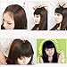 Long Side Bang Clip in on Fringe Hair Extensions 9"(23cm) Dark Brown Bangs