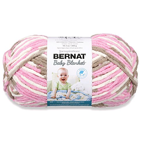 Bernat Baby Blanket - Fil à Tricoter, Little Roses, Big Ball